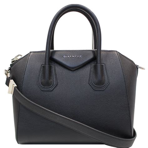 givenchy black logo embossed small leather bag|Givenchy handbags uk.